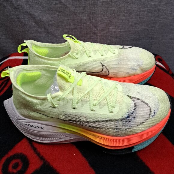 %Nike Air Zoom Alphafly Next% Size 8.5 Men Carbon Race Barely Volt A 15 main image 7
